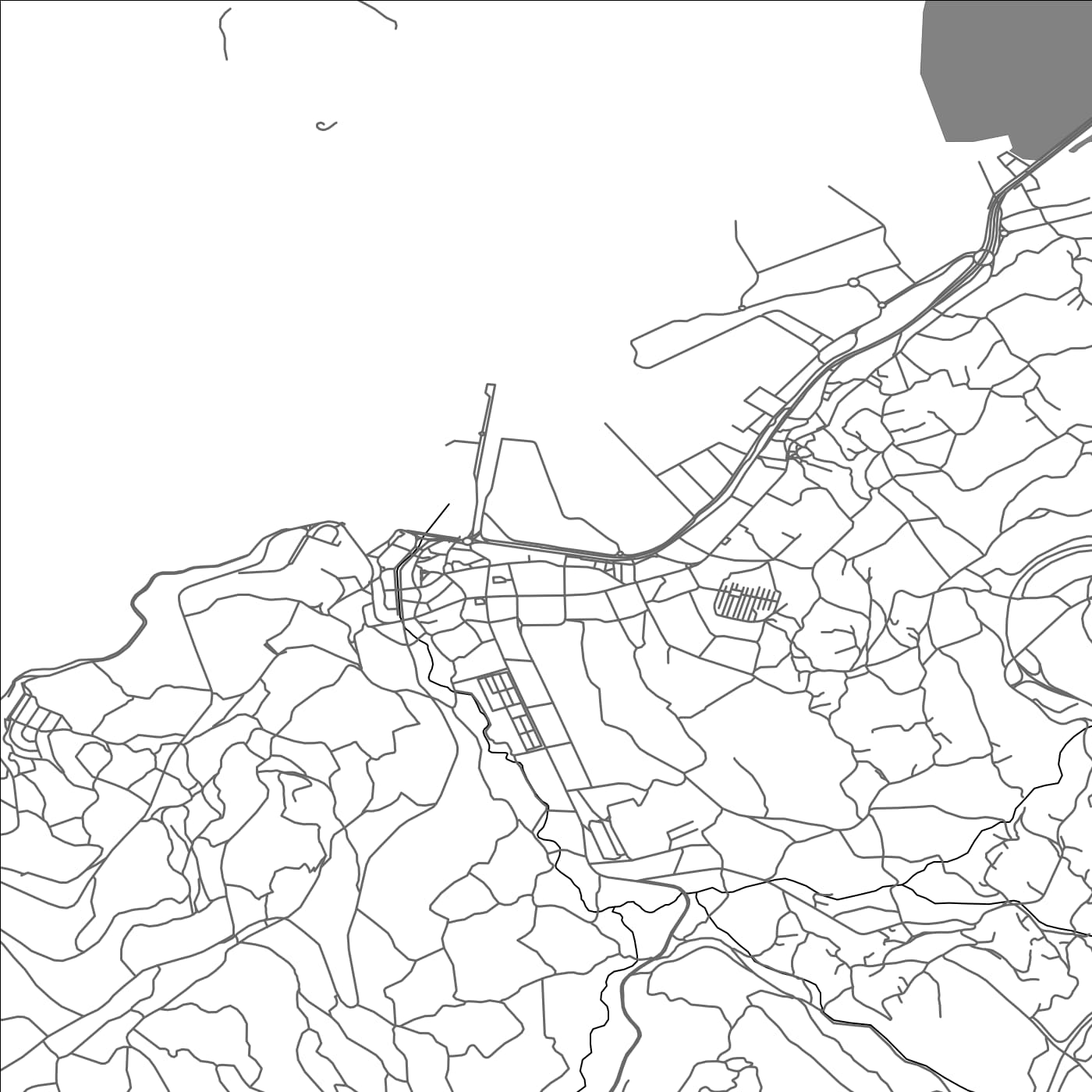 ROAD MAP OF MARIN, SPAIN BY MAPAKES