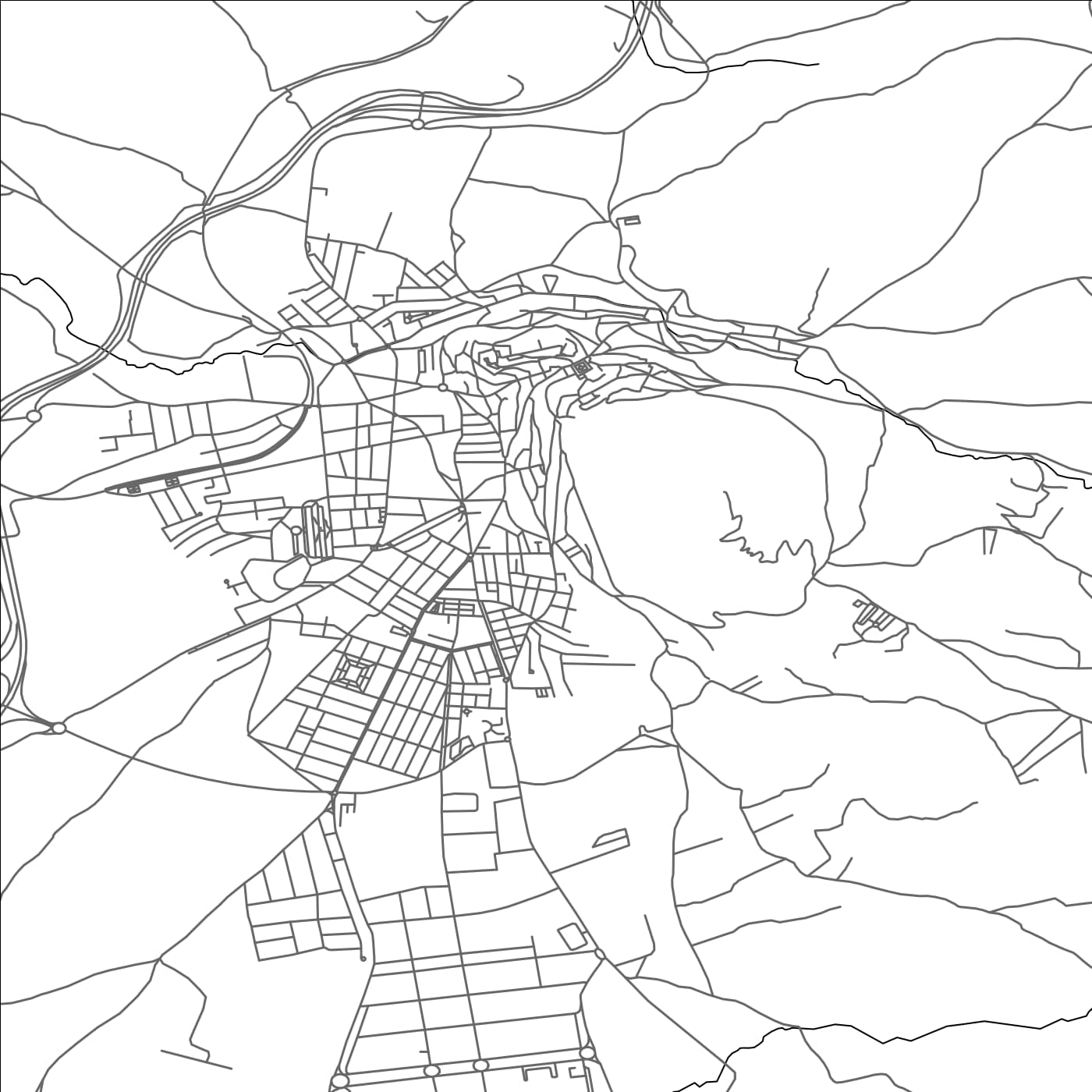 ROAD MAP OF MARTOS, SPAIN BY MAPAKES