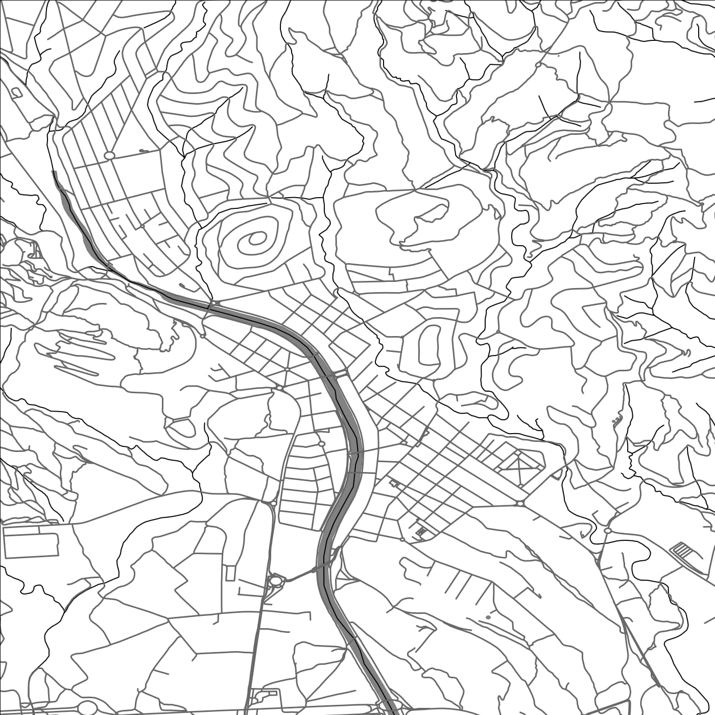 ROAD MAP OF MATADEPERA, SPAIN BY MAPAKES