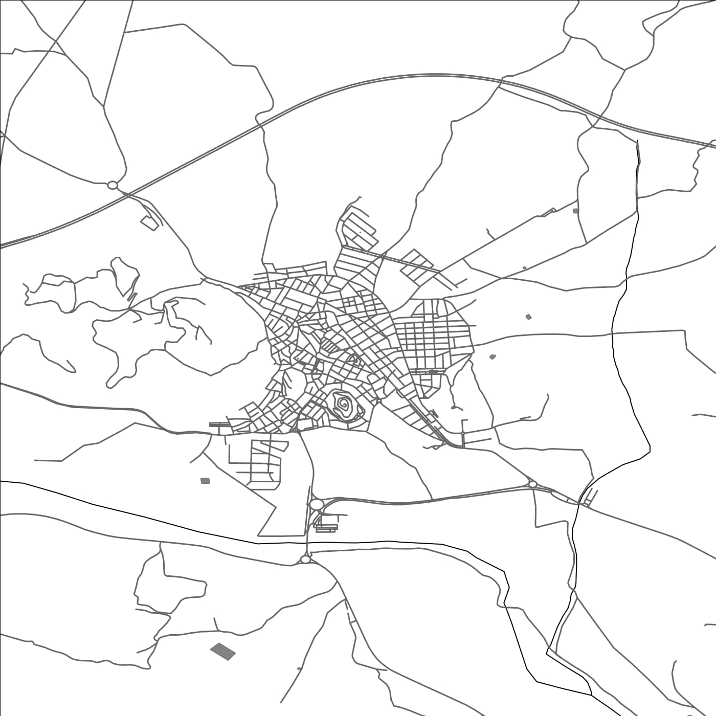 ROAD MAP OF MAZARRON, SPAIN BY MAPAKES