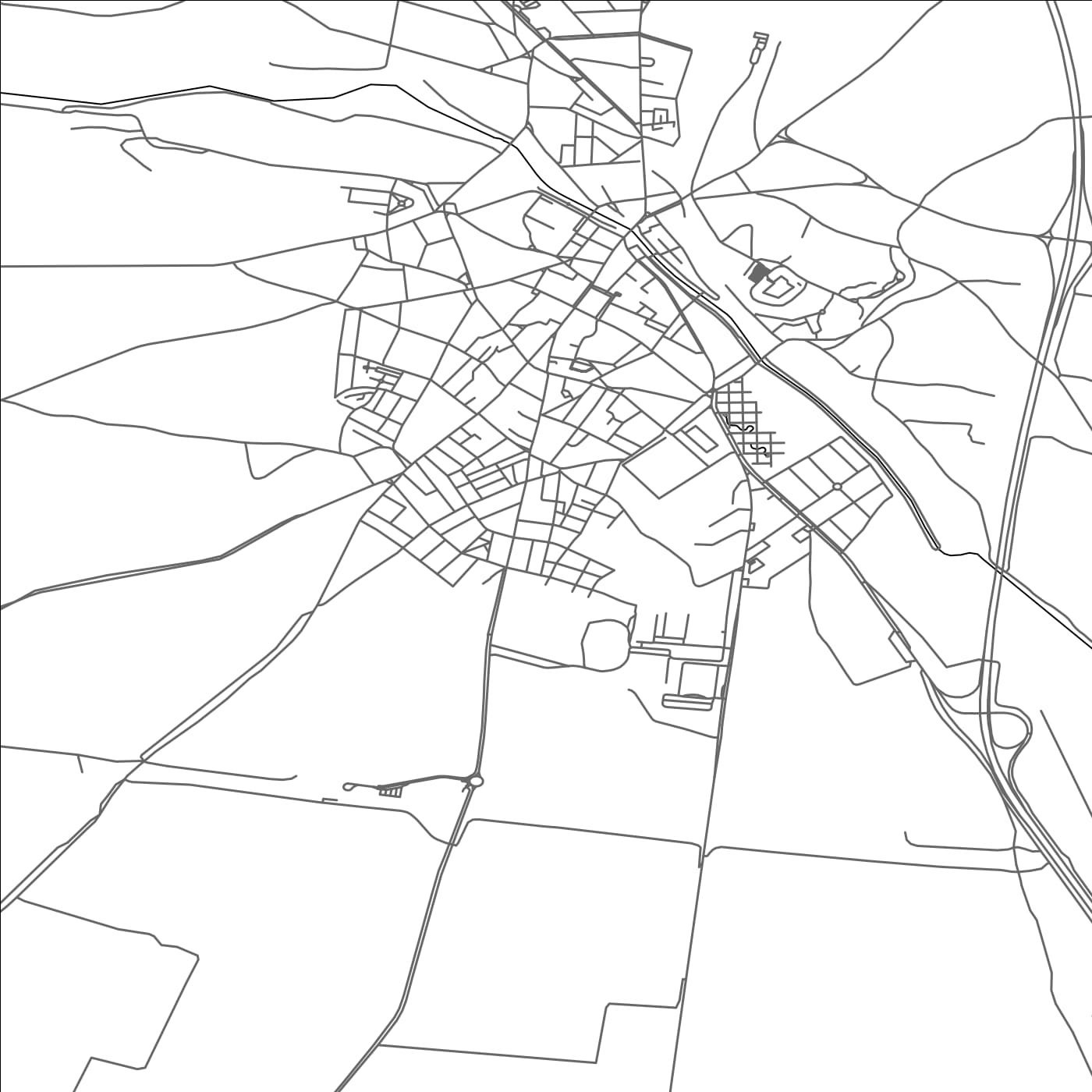 ROAD MAP OF MEDINA DEL CAMPO, SPAIN BY MAPAKES