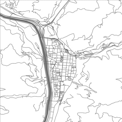 ROAD MAP OF MIERES, SPAIN BY MAPAKES