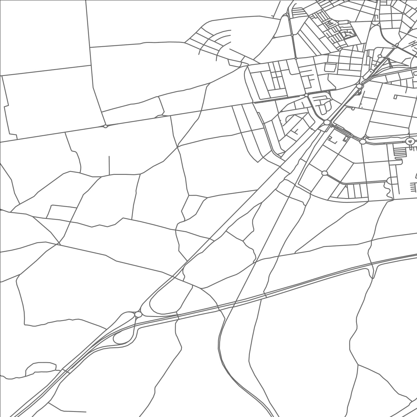 ROAD MAP OF MIGUELTURRA, SPAIN BY MAPAKES