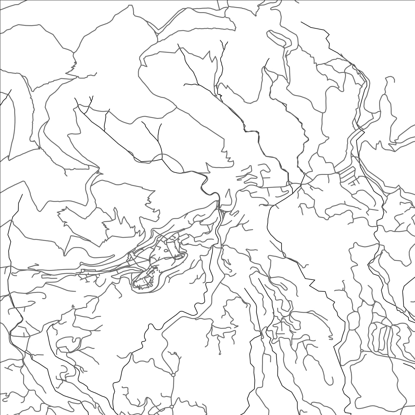 ROAD MAP OF MIJAS, SPAIN BY MAPAKES