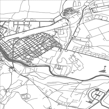 ROAD MAP OF MIRANDA DE EBRO, SPAIN BY MAPAKES