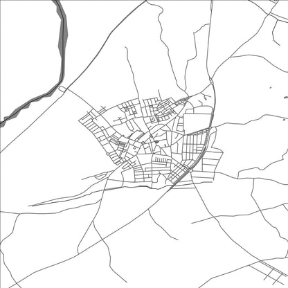 ROAD MAP OF MOGUER, SPAIN BY MAPAKES