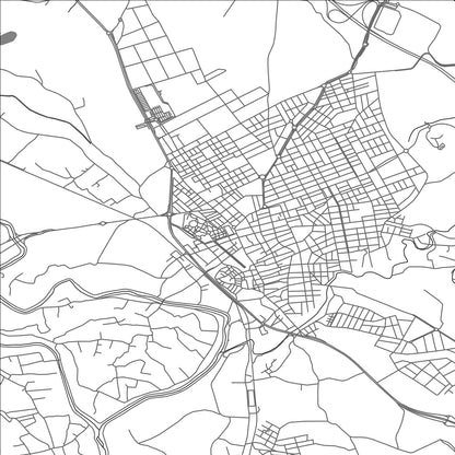 ROAD MAP OF MOLINA DE SEGURA, SPAIN BY MAPAKES