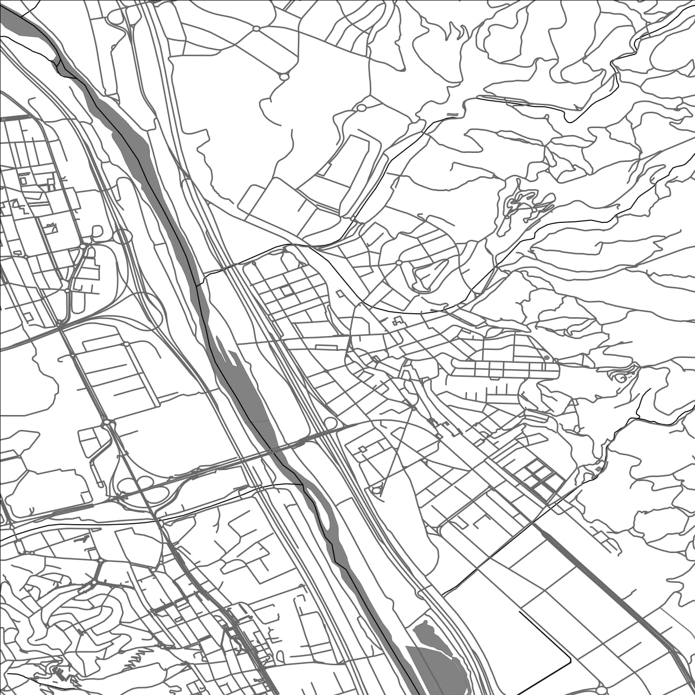 ROAD MAP OF MOLINS DE REY, SPAIN BY MAPAKES