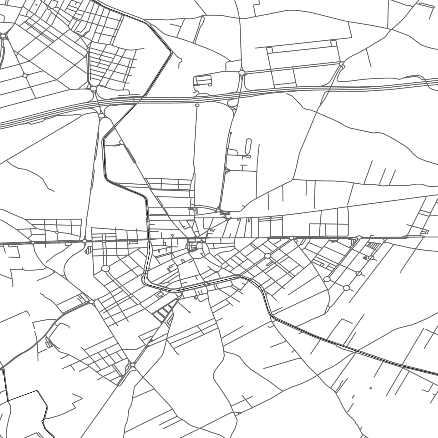 ROAD MAP OF MOLLERUSA, SPAIN BY MAPAKES