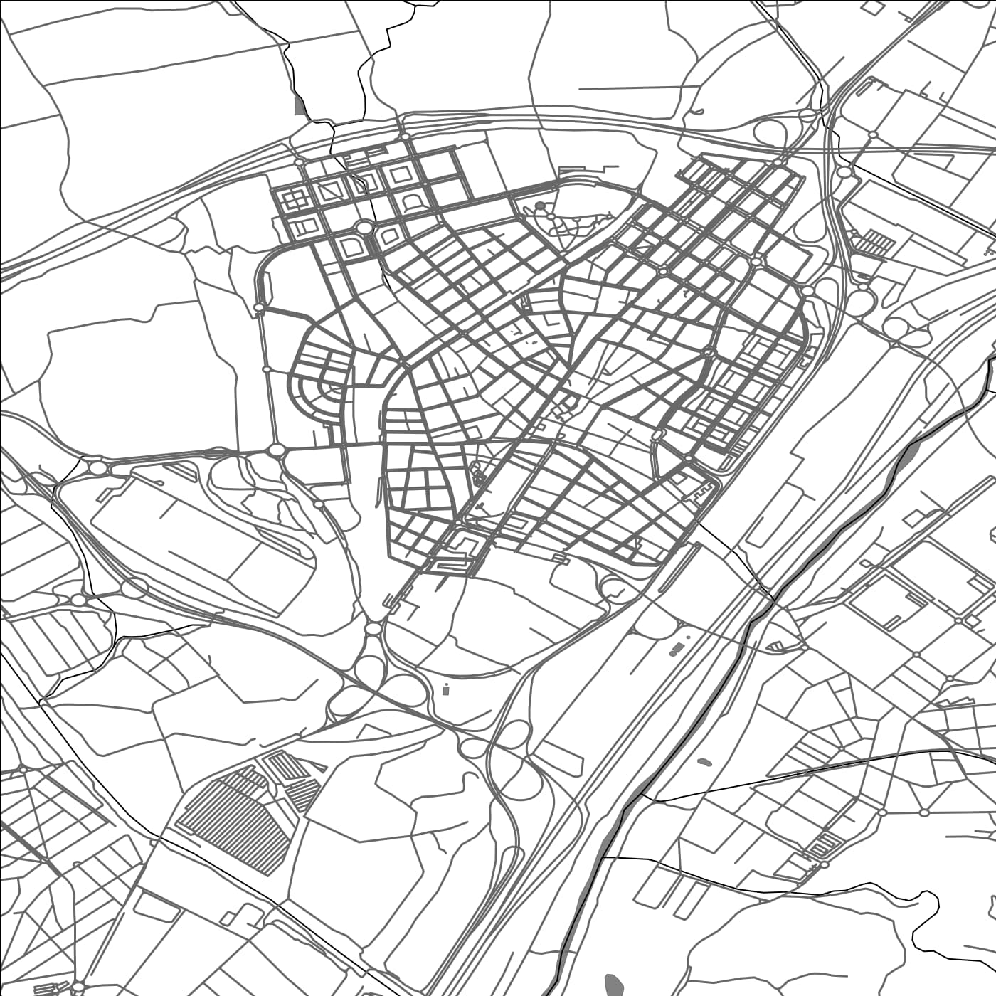 ROAD MAP OF MOLLET, SPAIN BY MAPAKES