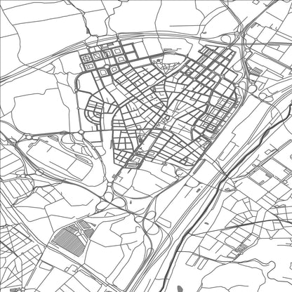 ROAD MAP OF MOLLET, SPAIN BY MAPAKES