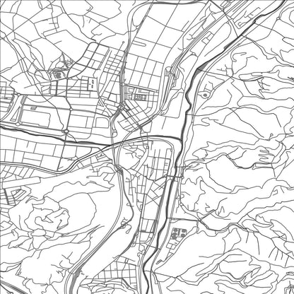 ROAD MAP OF MONCADA, SPAIN BY MAPAKES