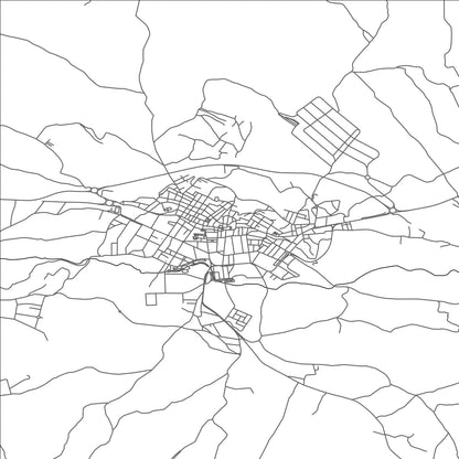 ROAD MAP OF MONOVAR, SPAIN BY MAPAKES