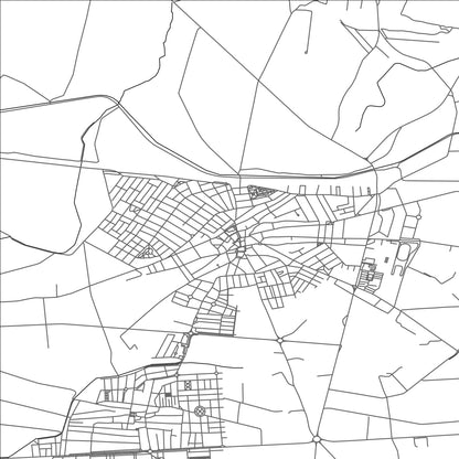 ROAD MAP OF MONTIJO, SPAIN BY MAPAKES