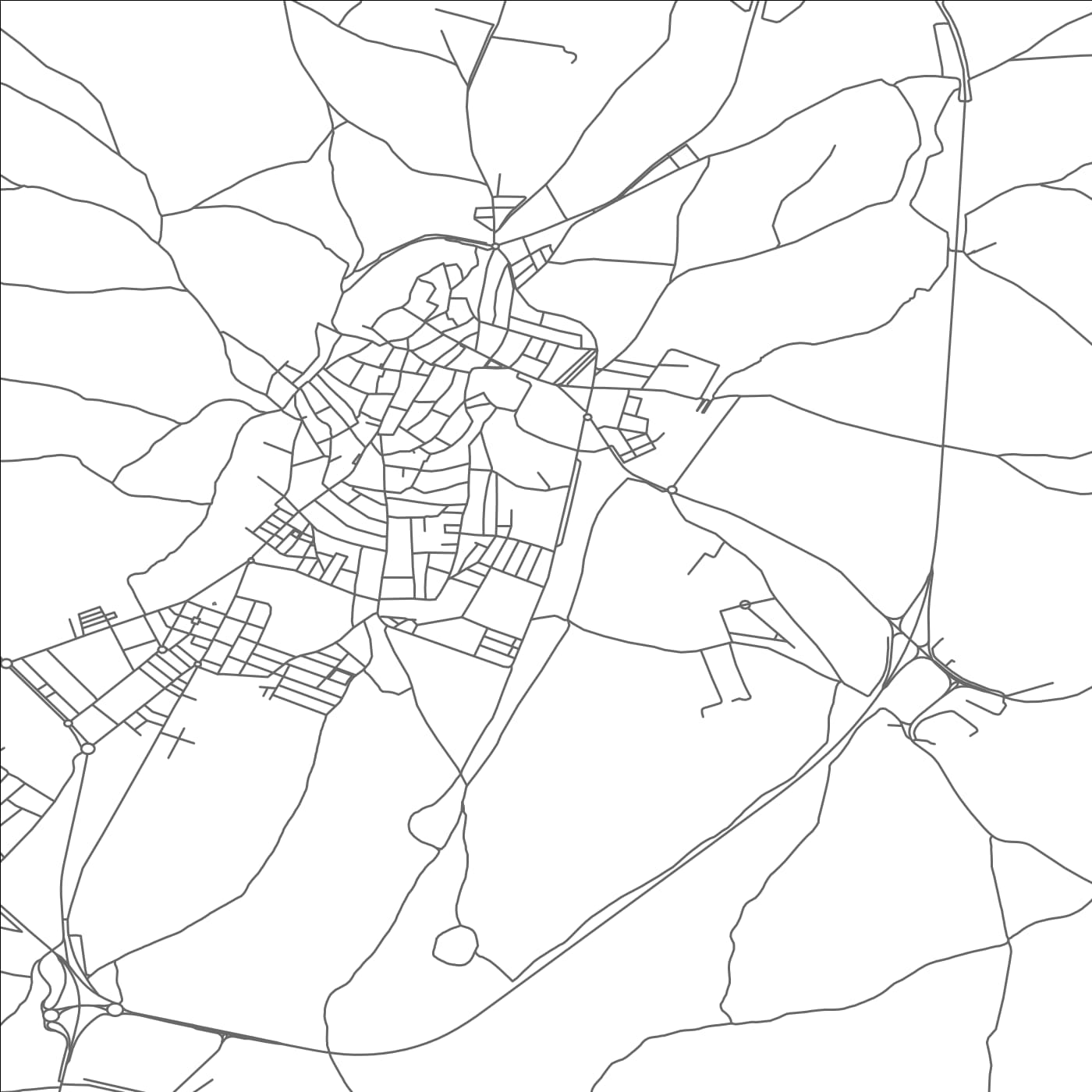 ROAD MAP OF MONTILLA, SPAIN BY MAPAKES