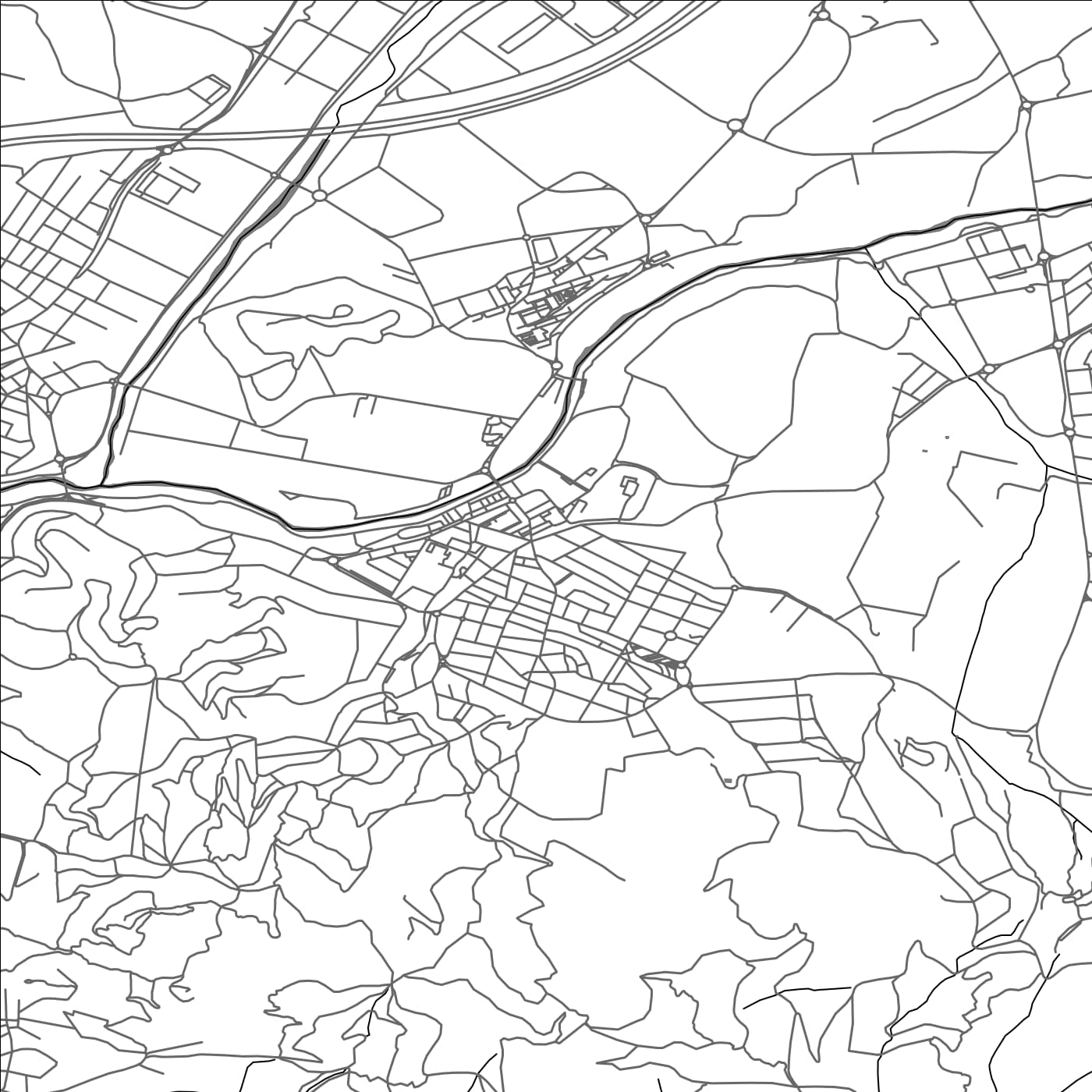 ROAD MAP OF MONTORNES DEL VALLES, SPAIN BY MAPAKES