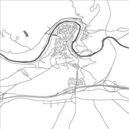 ROAD MAP OF MONTORO, SPAIN BY MAPAKES