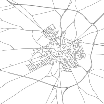 ROAD MAP OF MORA, SPAIN BY MAPAKES