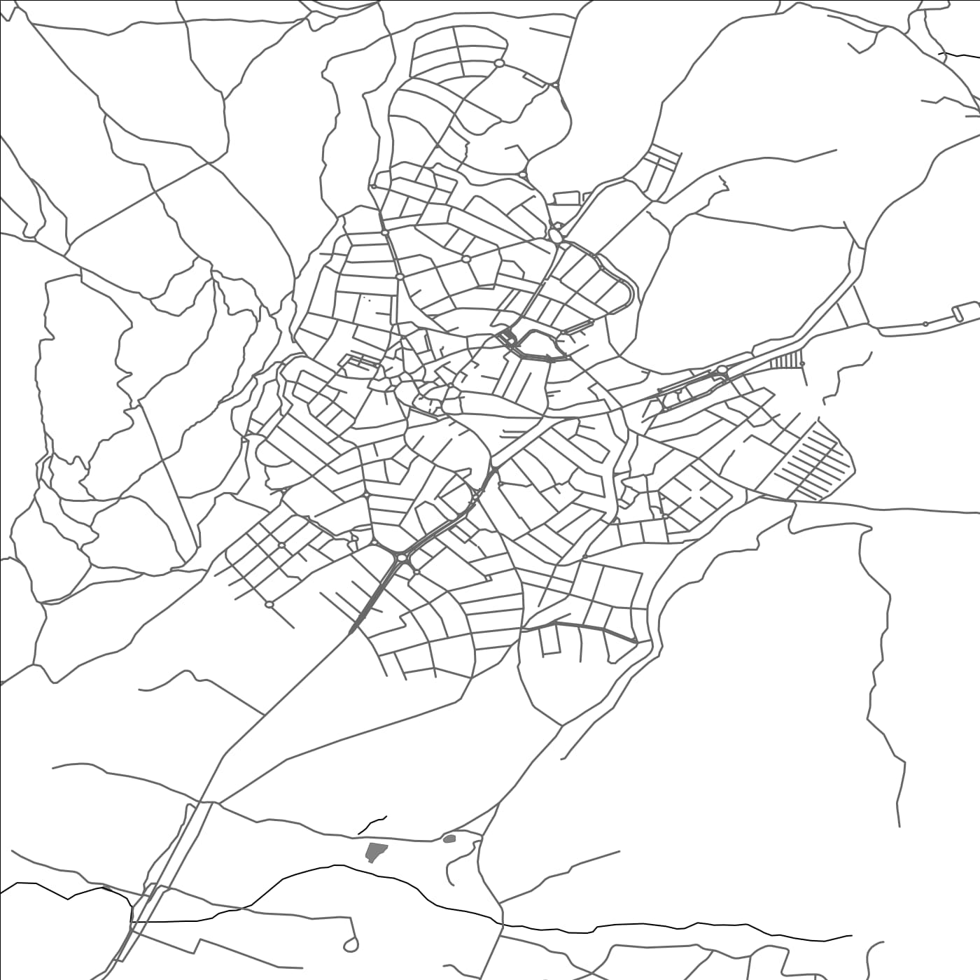 ROAD MAP OF MORALZARZAL, SPAIN BY MAPAKES