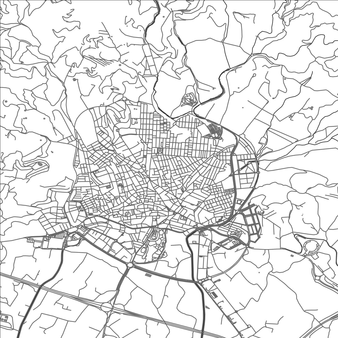 ROAD MAP OF MOTRIL, SPAIN BY MAPAKES