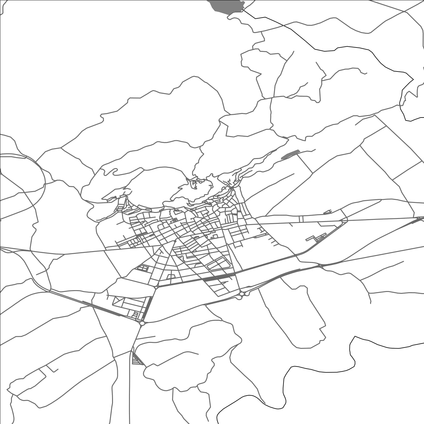 ROAD MAP OF MULA, SPAIN BY MAPAKES