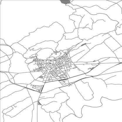 ROAD MAP OF MULA, SPAIN BY MAPAKES