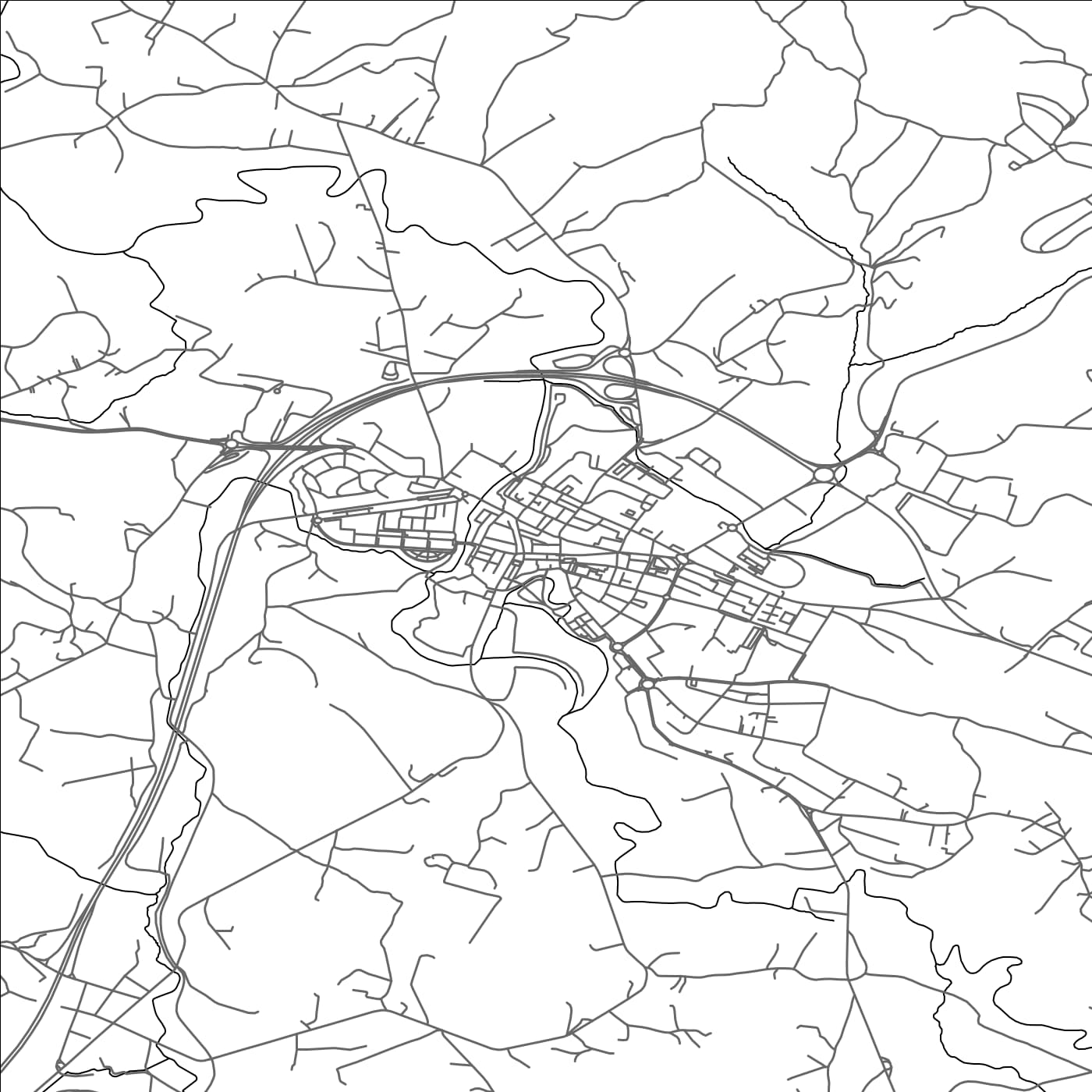 ROAD MAP OF MUNGUIA, SPAIN BY MAPAKES