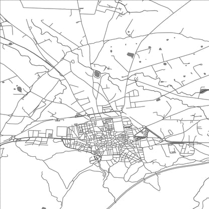 ROAD MAP OF NAVALMORAL DE LA MATA, SPAIN BY MAPAKES