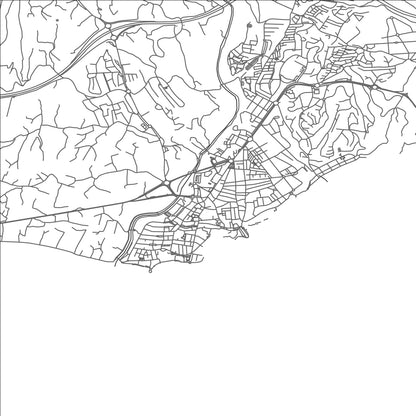 ROAD MAP OF NERJA, SPAIN BY MAPAKES