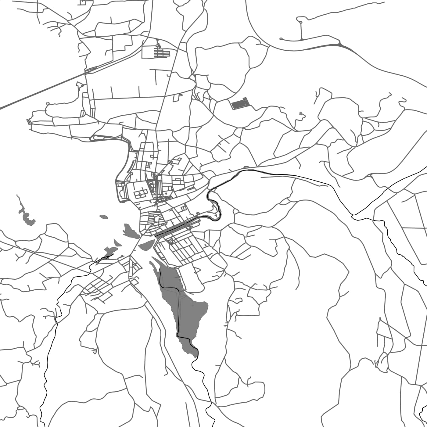 ROAD MAP OF NOYA, SPAIN BY MAPAKES