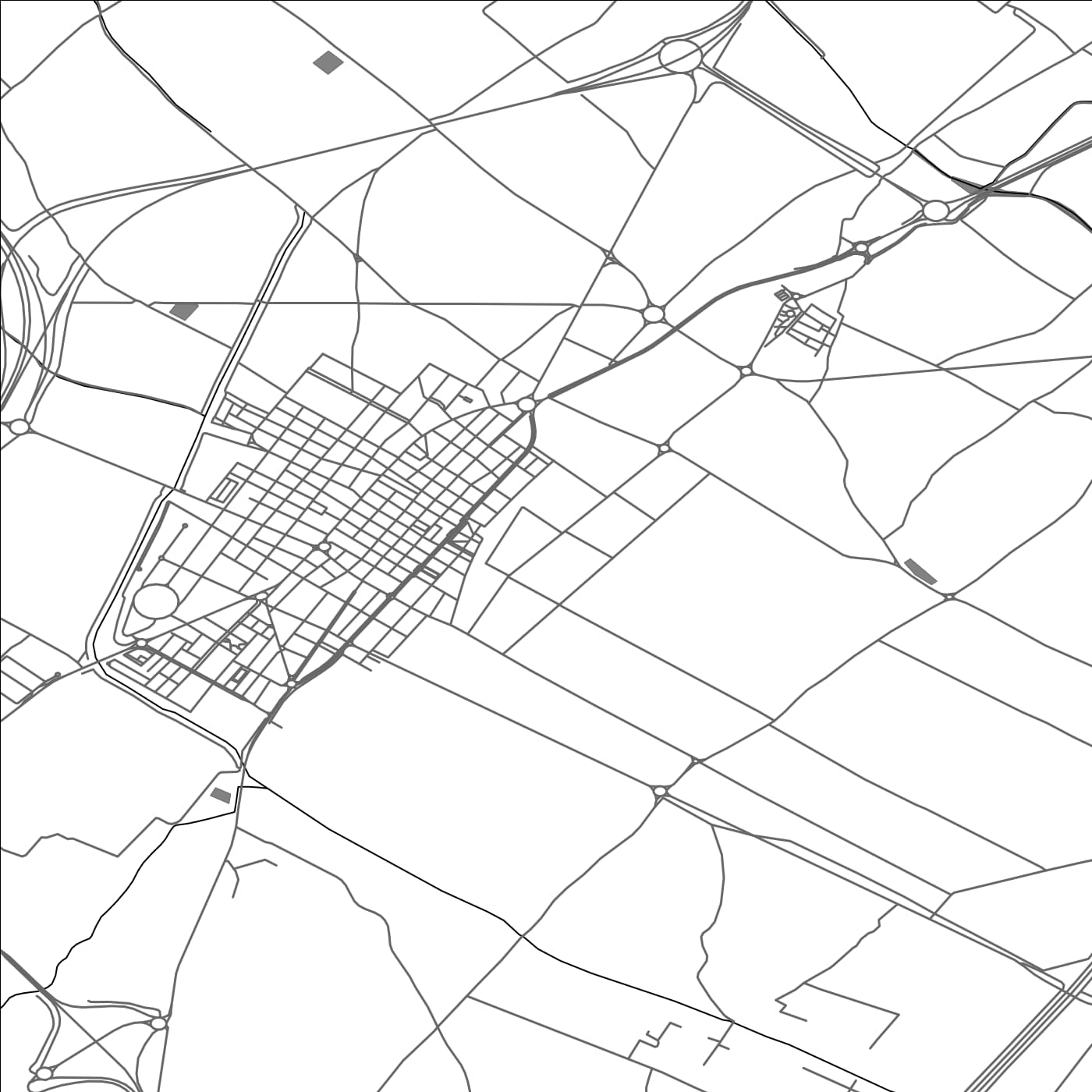 ROAD MAP OF NULES, SPAIN BY MAPAKES