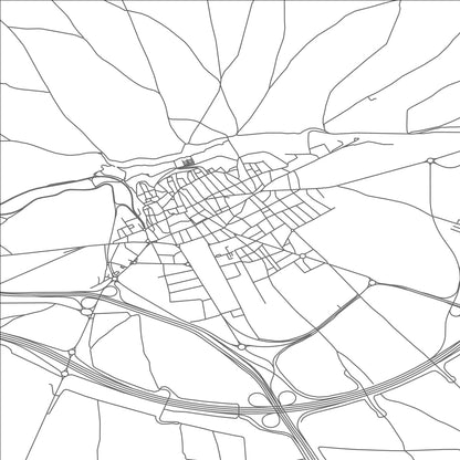 ROAD MAP OF OCANA, SPAIN BY MAPAKES