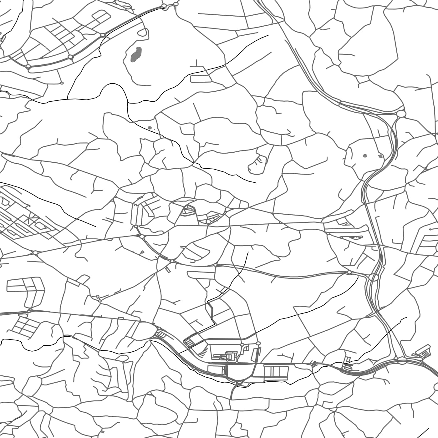 ROAD MAP OF OLEIROS, SPAIN BY MAPAKES