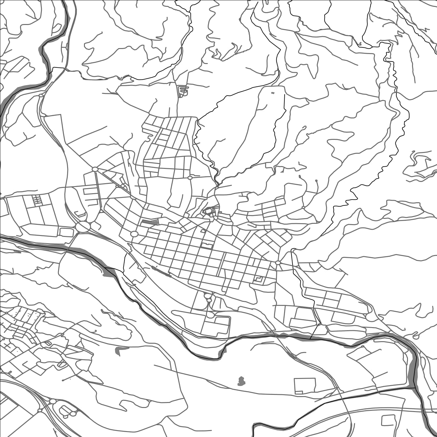 ROAD MAP OF OLESA DE MONTSERRAT, SPAIN BY MAPAKES