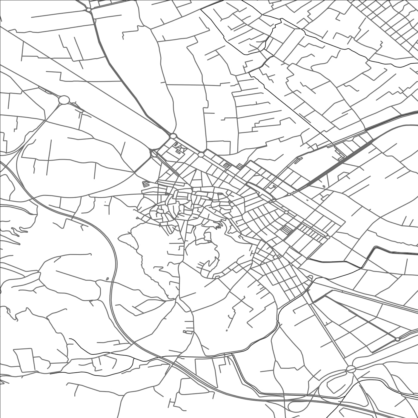 ROAD MAP OF OLIVA, SPAIN BY MAPAKES