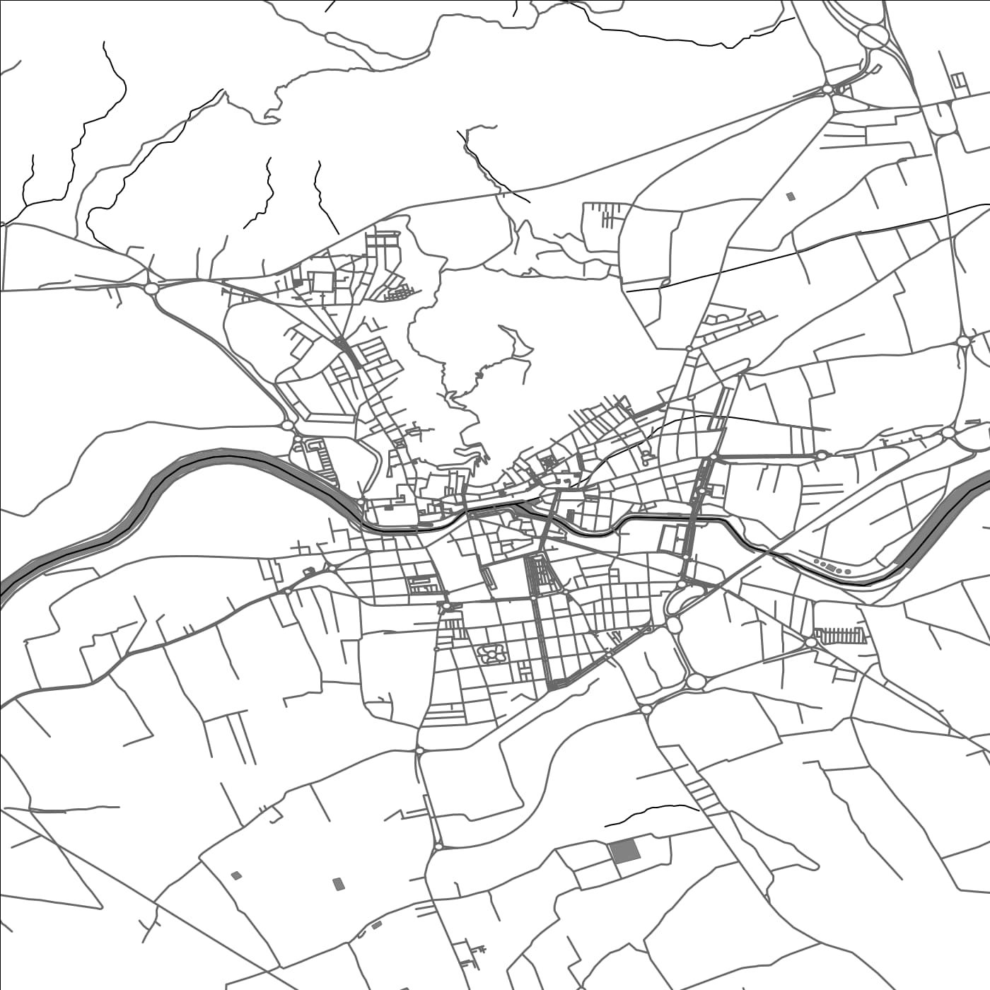 ROAD MAP OF ORIHUELA, SPAIN BY MAPAKES