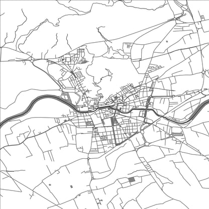 ROAD MAP OF ORIHUELA, SPAIN BY MAPAKES