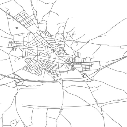 ROAD MAP OF OSUNA, SPAIN BY MAPAKES