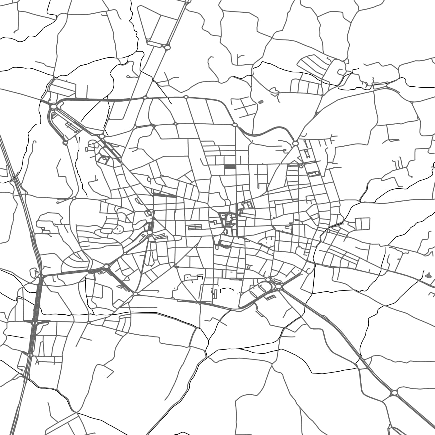 ROAD MAP OF PALAFRUGELL, SPAIN BY MAPAKES