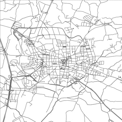 ROAD MAP OF PALAFRUGELL, SPAIN BY MAPAKES