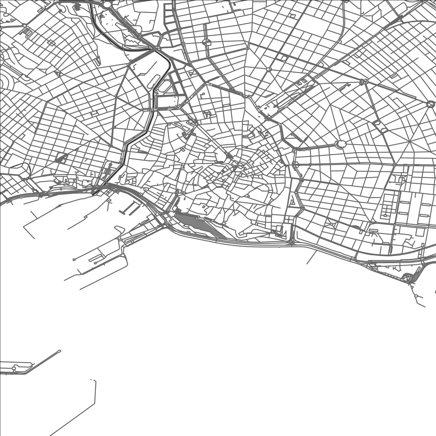 ROAD MAP OF PALMA, SPAIN BY MAPAKES