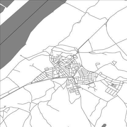 ROAD MAP OF PALOS DE LA FRONTERA, SPAIN BY MAPAKES