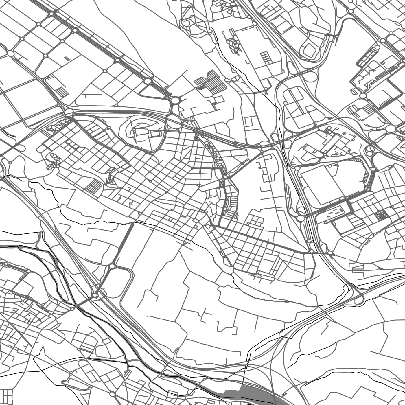 ROAD MAP OF PATERNA, SPAIN BY MAPAKES