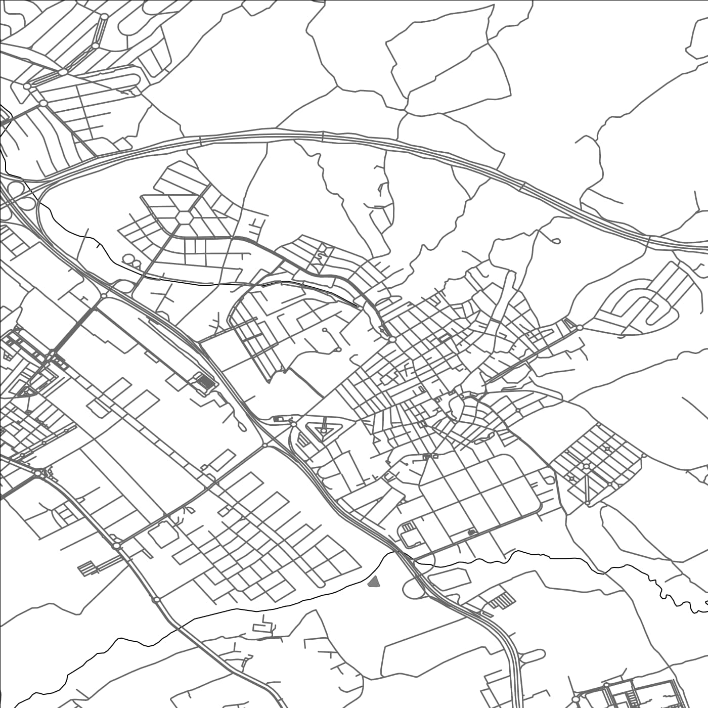 ROAD MAP OF PELIGROS, SPAIN BY MAPAKES