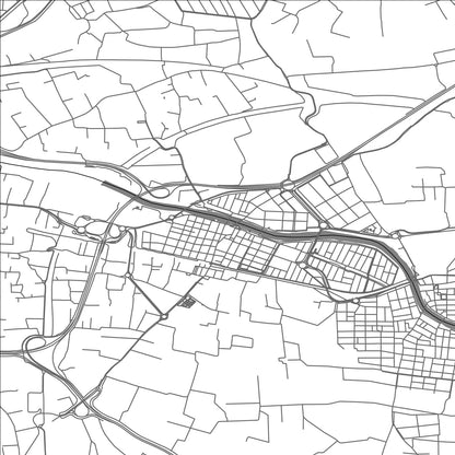 ROAD MAP OF PICANA, SPAIN BY MAPAKES