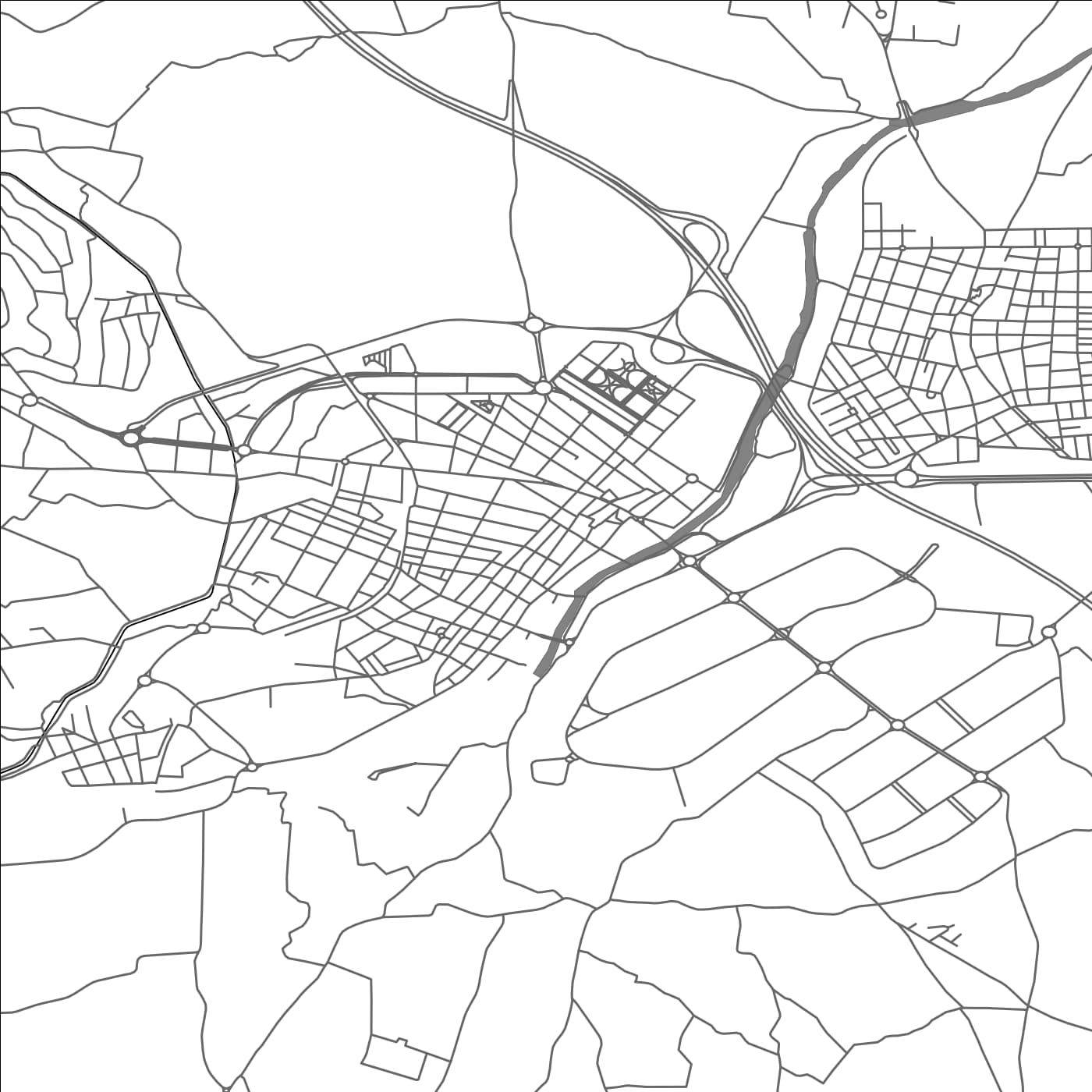 ROAD MAP OF PICASENT, SPAIN BY MAPAKES