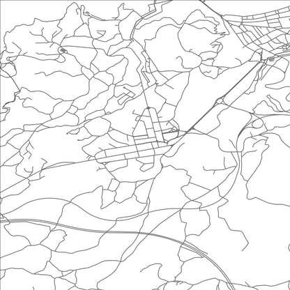 ROAD MAP OF PIEDRAS BLANCAS, SPAIN BY MAPAKES