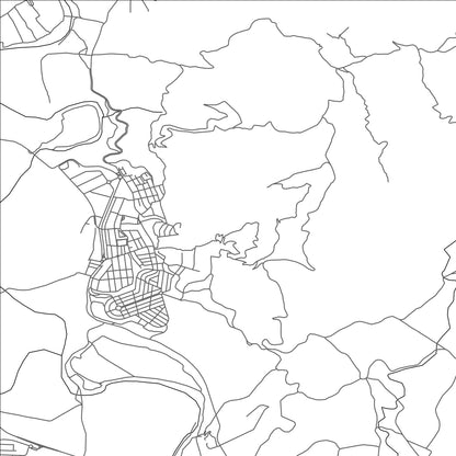 ROAD MAP OF PIZARRA, SPAIN BY MAPAKES