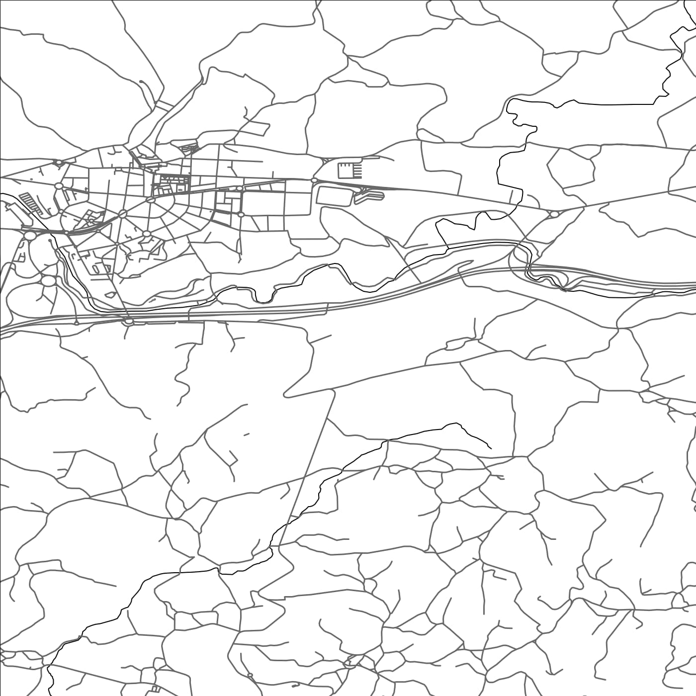 ROAD MAP OF POLA DE SIERO, SPAIN BY MAPAKES