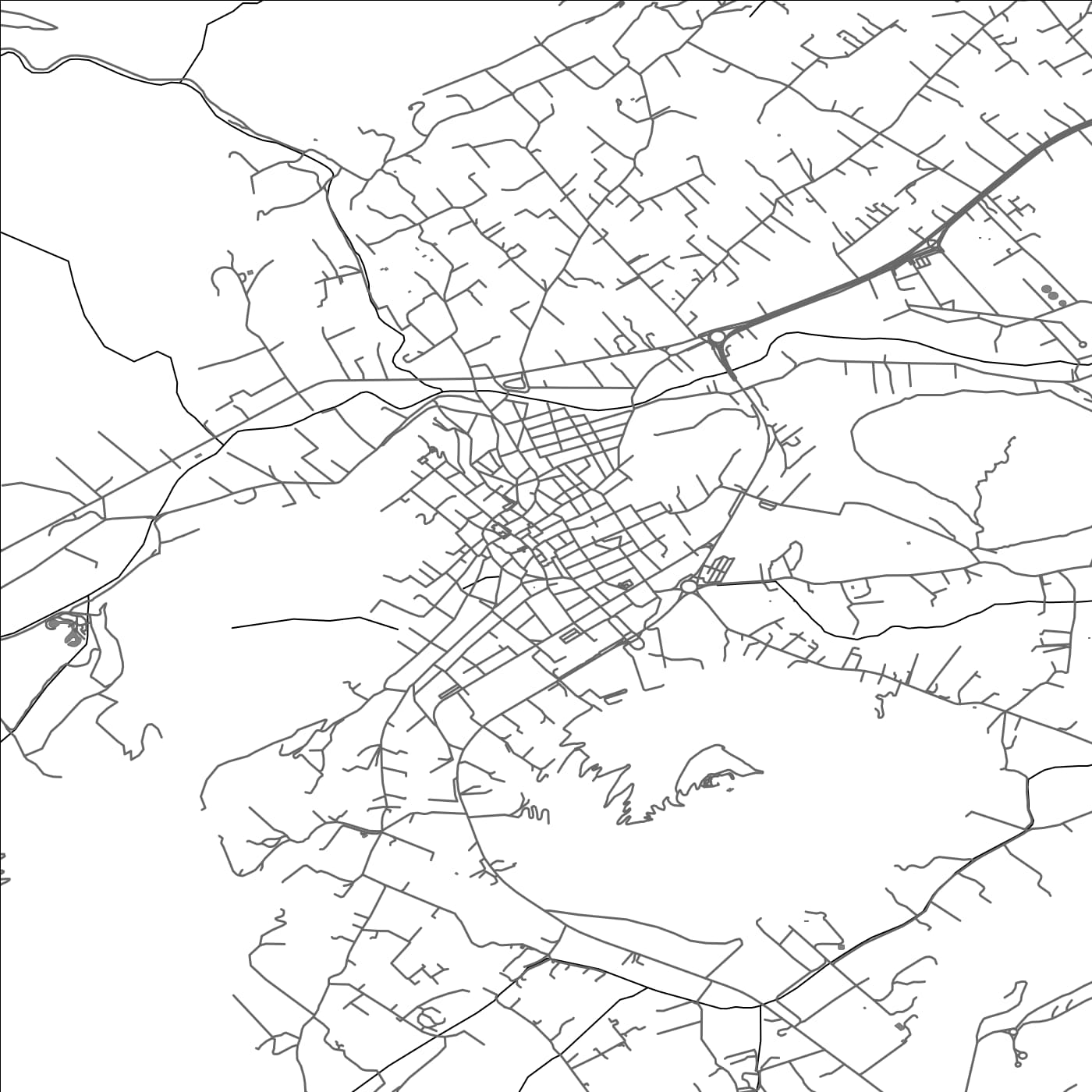 ROAD MAP OF POLLENSA, SPAIN BY MAPAKES